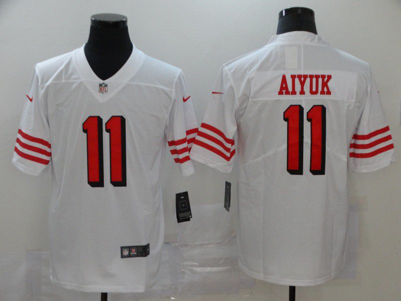 Men San Francisco 49ers #11 Aiyuk White Nike Vapor Untouchable Stitched Limited NFL Jerseys->oakland raiders->NFL Jersey